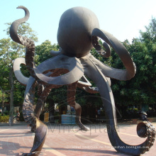 Bronzeskulptur für Oktopus